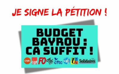 Budget : les sacrifices pour le monde du travail ça suffit !