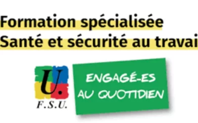 Déclaration préalable du Snuter33 FSU à la Formation Spécialisée Ordinaire et à la Formation Spécialisée Exceptionnelle du 3/11/2025
